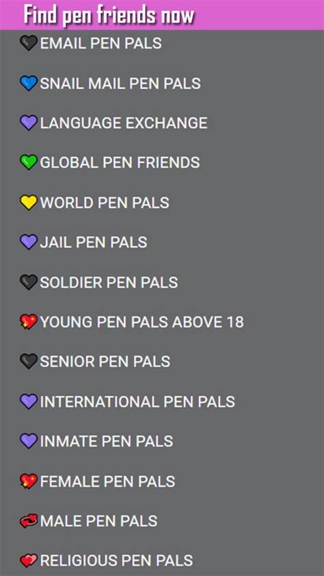 pen friends online.